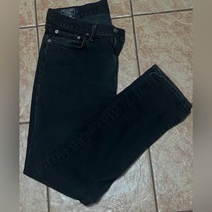 ABERCROMBIE & FITCH black jeans 32W 32L LANGDON SLIM
